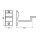 Handrail bracket black straight support flat