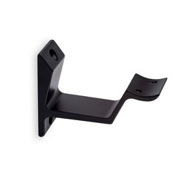 Picture: Handrail holder black matt round flat support