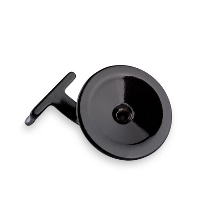 Handrail bracket black round support with hanger bolt