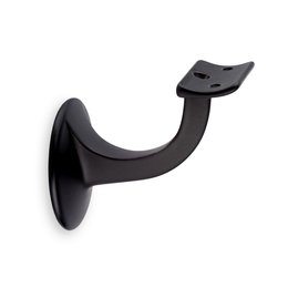 Picture: Handrail holder black matt round support with...