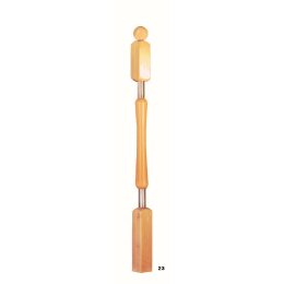 Railing post wood/stainless steel