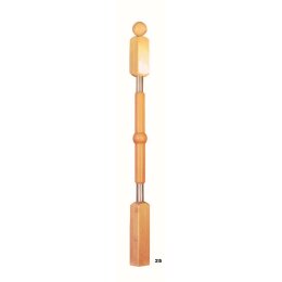 Railing post wood/stainless steel