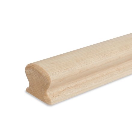 Picture: handrail maple omega 55x50mm, ends bevelled