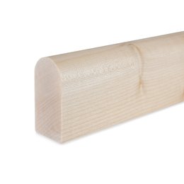 Picture: handrail maple square rounded 45x80mm, ends rounded