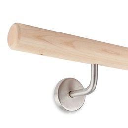 Picture: Handrail set maple with holders for screwing in,...