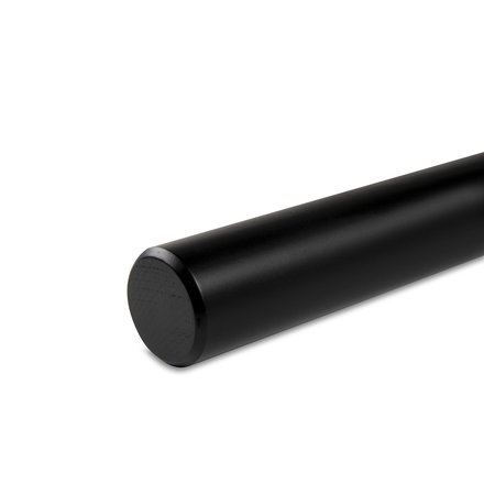 Picture: Handrail black round, ends bevelled